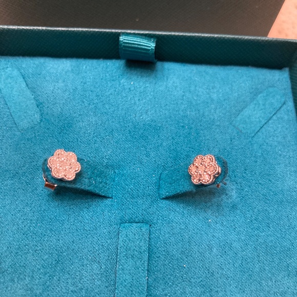 Effy Classic Sterling Silver Natural Diamond Bouquet Stud Earrings - Picture 2 of 8